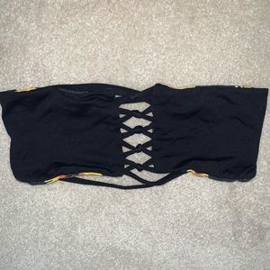 San Lorenzo strapless reversible top